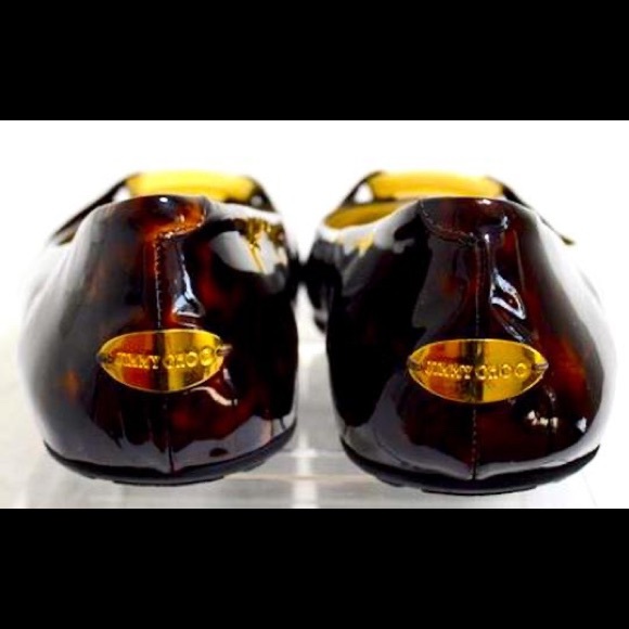 Jimmy Choo Morse Patent Leather Flats - Picture 5 of 6